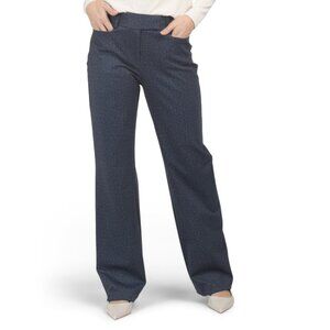TAHARI ASL Indigo Denim Wide Leg Pants